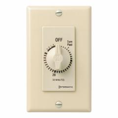 INTERMATIC Spring-Wound Timer: 30 min Max, SPST, 277V AC, No Wall Plate Included, Ivory (MPN FD30MH). Key specifications — Brand: INTERMATIC; Includes Hold: Hold Included.