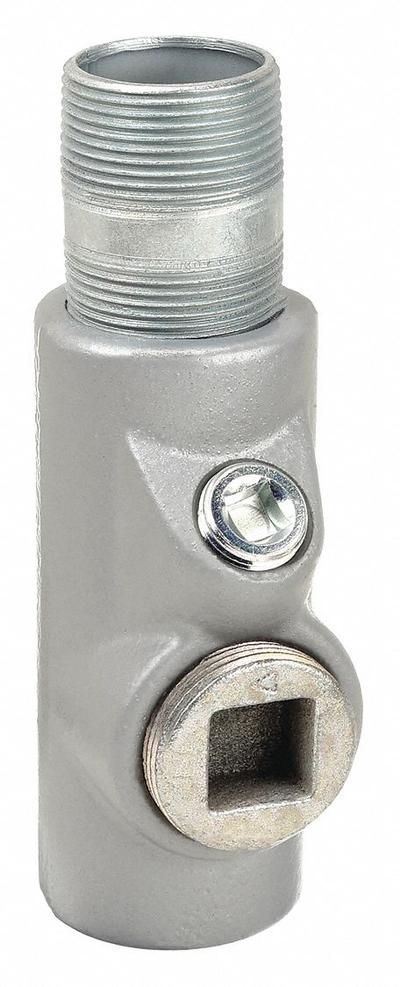 APPLETON ELECTRIC Sealing Fitting - Vertical and Horizontal: Iron, 2 in Trade Size, Male - Vertical and Horizontal Sealing Fitting - 25% Fill