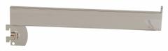 ECONOCO Straight Arm: Single, 1 in Slot Spacing, 1/2 in Slot Lg, 1/4 in x 12 in x 3 in, Chrome (MPN RS/12). Key specifications — Product Type: Rectangular Faceout; Color: Silver; For Display Type: 1/16 in Medium Weight or 3/32 in Heavy Weight Slotted Standard; Material: Steel; Duty Rating: Heavy Duty; Brand: ECONOCO; Finish: Chrome; Mounting Type: Hanging.