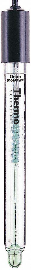 THERMO SCIENTIFIC Electrode: 9104APWP, pH, 0 to 14 pH, Rugged, 1 m Cable Lg, BNC, Double/Open. Key specifications — Manufacturer Part Number: 9104APWP; Product Type: Electrode; Junction: Double; Connection Type: BNC; Test Parameters: pH; Tip Shape: Rugged; Material: Glass; Range: 0 to 14 pH.