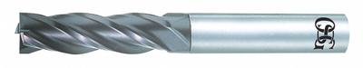 OSG Square End Mill: Carbide, Diamond Coated, 4 Flute, 1.5 mm Mill Dia, 5 mm LOC - Reduced-Neck Carbide Square End Mills for Graphite & Carbon Fiber