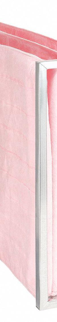 GRAINGER Pocket Air Filter: 24 in x 12 in x 36 in, MERV 13, Pink, Synthetic, 3 Pockets (MPN 6B670). Key specifications — Display Sell UOM: EA; Brand: GRAINGER; Media Material: Synthetic; Performance Rating: MERV 13.