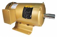 BALDOR General Purpose Motor: Rigid Base Mount, Totally Enclosed Fan Cooled, 3 hp, 208-230/460V AC (MPN EM3610T). Key specifications — Brand: BALDOR; Nameplate Voltage @ 60 Hz: 208-230/460V AC; Full Load Current @ 60 Hz: 7.2/3.6 A; Nameplate RPM @ 60 Hz: 3,450 RPM; Motor Enclosure: TEFC.