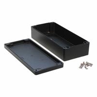 HAMMOND Enclosure: Die-Cast Aluminum, 14 in x 6 in x 4 in, NEMA 12/13/4/4X/6/6P, Screw On (MPN 1590Z166BK). Key specifications — Brand: HAMMOND; Closure Method: Screws; Knockouts: Not Included.