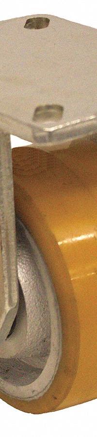 APPROVED VENDOR Plate Caster: Corrosion-Resistant/Debris-Resistant/Maint Free/Quiet-Roll, Rigid (MPN P27R-UY060K-18). Key specifications — Wheel/Tread Color: Yellow; Brand: APPROVED VENDOR; Roll Up: Rigid.