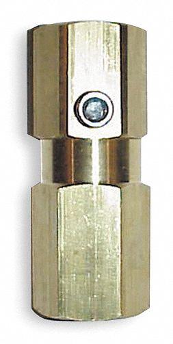 CONTROL DEVICES Check Valve: In Tank, Brass, 3/4 in FPT, 3/4 in FPT - Pneumatics
