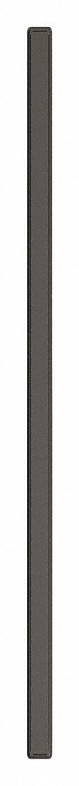 ASI GLOBAL Partition Column: Steel, Smooth Semi Gloss, Black, 82 in Ht, 3 in Wd, 1 1/4 in Thick (MPN 40-91370303-27). Key specifications — Inner Core Type: Honeycomb; Brand: ASI GLOBAL PARTITIONS; Color: Black; Finish/Texture: Smooth Semi Gloss.
