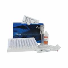 CHEMETRICS Water Quality Test Kit: Chloride, 10,000 to 100,000 ppm, 10,000 ppm, 30 Tests (MPN K-2070). Key specifications — Includes: Titrettor; Range: 10,000 to 100,000 ppm; Sensitivity: 10,000 ppm; Test Parameters: Chloride.