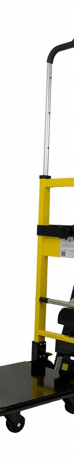 VOLTSTAIR Hand Truck Dolly: 500 lb Cap, Flow-Back, Aluminum, Flat-Free, 18 in W x 25 in D Nose Plate (MPN TROL). Key specifications — Frame Type: Flat Back; Frame Material: Aluminum; Charge Time: 3 to 4hr; Brand: VOLTSTAIR.