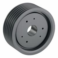 APPROVED VENDOR V-Belt Pulley: 8V1800, 6 Groove, 18 in OD, Bushed Bore, J, For 8V/8VX Belt Section (MPN 68V1800J). Key specifications — Pulley Industry Number: 8V1800; Pitch Diameter: 18 in (8V); For Belt Section (broad, with similar types): 8V or 8VX.