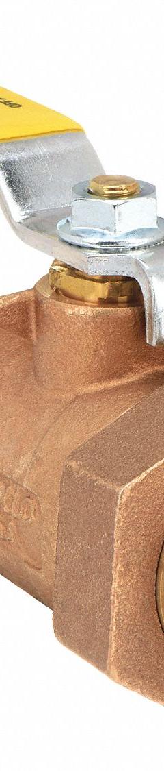 APOLLO Manual Two-Way Ball Valve: 1 in, Bronze, Straight, FNPT x FNPT, 600 psi Max. Pressure (CWP) (MPN 7030501). Key specifications — Brand: APOLLO; Handle: Lever.