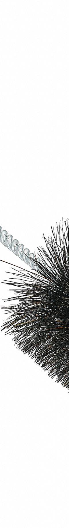 Radial End Brush: 20 in Overall Lg, Natural Hair, Black, 6 in Brush Head Lg, 2 3/8 in Bristle Lg (MPN 06145). Key specifications — Brand: TANIS; Non-Sparking: No; Bristle Color: Black; Bristle Material: Natural Hair.