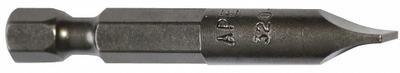 APEX Power Bit: Power Bit, Slotted Head, Imperial, 4F-5R Bit Industry Size, Std - Impact Bits