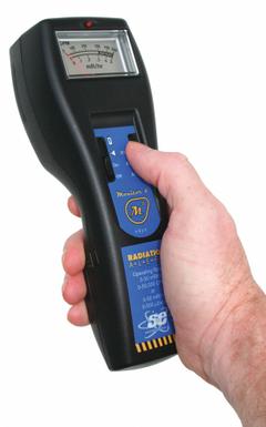 RADIATION ALERT Radiation Detector: Carrying Case with Belt Clip, CPM/mR/hr/uSv/hr, NIST, Analog (MPN Monitor 4). Key specifications — Measuring Units: mR/hr; Includes: Carrying Case with Belt Clip; Operating Ranges: 0 to 5 uSv/hr; Brand: RADIATION ALERT; Calibration Certificate Type: NIST.