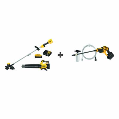 DEWALT Combo Kit: 20V MAX*, Power Cleaner, 125 mph Blower Max Air Speed - Outdoor Equipment Combination Kits