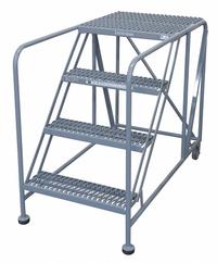 COTTERMAN Mobile Work Platform: 3.3 ft Platform Ht - Max, 24 in x 48 in, Steel, 800 lb Load Capacity (MPN 4WP2448A3B8AC1P6). Key specifications — Folding: Not Foldable; Mobility: Rolling; Components Included: Rubber Foot Pads; Use Location: Indoor; Brand: COTTERMAN; Color: Gray; Height Adjustability: Fixed Height; Includes Handrails: Handrails Not Included.