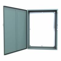 HAMMOND Electrical Enclosure: Steel, 48 in x 36 in x 12 in, NEMA 12/13, w/Panel, Solid Cover, Hinged (MPN 1418S12). Key specifications — Brand: HAMMOND; Closure Method: Clamps; Knockouts: Not Included.