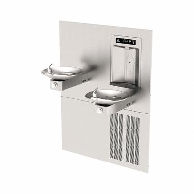 HAWS Drinking Fountain: In-Wall, 8 gph @ 50°F - In-Wall Two-Level Drinking Fountains with Bottle Fillers