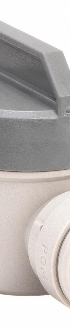 JOHN GUEST Manual Two-Way Ball Valve: 3/8 in, Acetal, Straight, Push x Push (MPN PISV0412S). Key specifications — Brand: JOHN GUEST.