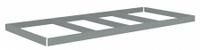 TENNSCO Shelf: 96 in x 30 in, 1,750 lb Load Capacity, Gray, Shelf (MPN ZLES-9630). Key specifications — Includes: (4) Beams; Shelf Configuration: Single Straight; Color: Gray; Frame Material: Steel; Brand: TENNSCO; Frame Finish: Zinc Plated; Product Type: Shelf.