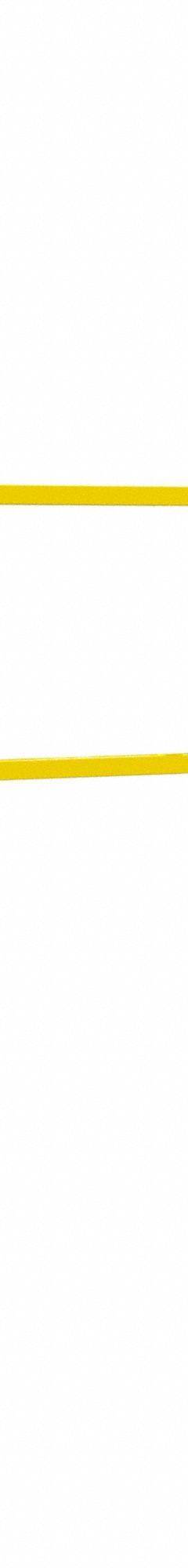 VESTIL Safety Handrail: Toe Board Not Included, 4 in x 4 in, Bolt-On Rail Mounting, 2 Rail Levels (MPN SQ-120). Key specifications — Product Type: Handrail Section; Brand: VESTIL; Color: Yellow; Handrail Shape: Square; Material: Steel; Number of Rail Levels: 2; Rail Mounting Style: Bolt-On.
