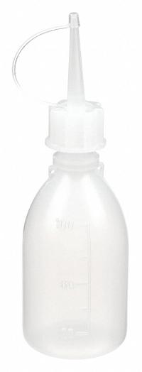 DYNALON Dropper Bottle: LDPE, 100 mL, 3.38 fl oz, No Label, Closure Included, Dropper, Non-Sterile (MPN 224125-0100). Key specifications — Body Color: Colorless; Closure Color: White; Graduated: Yes; Brand: DYNALON; Closure Included: Yes; Bottle Imprinting: No Label.