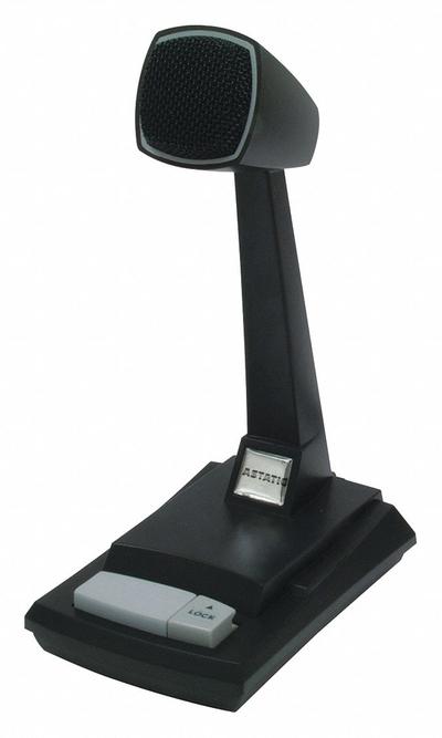 ASTATIC Amplified Ceramic Desk CB Microphone (MPN 302-AST878DM) - Tabletop Microphones