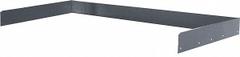 HALLOWELL Back Stop: 72 in Overall Wd, 36 in Overall Dp, Steel, Black, Black (MPN HWB-BES-7236ME). Key specifications — Material: Steel.