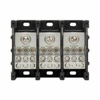 BUSSMANN Power Distribution Block: Open, Lug, Lug, 6 AWG – 350 kcmil For Line Side Wire Sizes (MPN 16371-3). Key specifications — attr1361688: Surface; attr1308686: BUSSMANN; attr1361672: Aluminum.