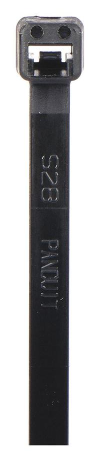 PANDUIT Cable Tie: 7 1/2 in Nominal Lg, 1 3/4 in Nominal Max. Bundle Dia., 0.19 in Wd, Black, 100 PK (MPN PLT2S-C0). Key specifications — Outdoor Use: Yes; Color: Black; Brand: PANDUIT.