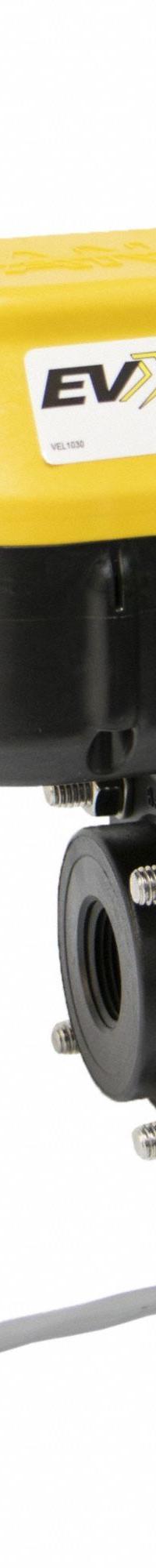 BANJO Electrically Actuated Two-Way Ball Valve: 3/4 in Nominal Valve Size, 24V DC, Three-Piece, NPT (MPN EVX07124). Key specifications — Actuator Features: Internally Fused/Automatic Reset; Brand: BANJO.