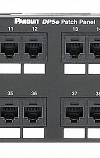 PANDUIT Patch Panel: Flat, 2 Rack Units, 48 Ports, 6, IDC, Type 3 & Type 4 PoE, Steel, DP48688TGY. Key specifications — Brand: PANDUIT; Compatible Cable Performance Category: 6; Material: Steel; _Access Type: Rear Access; _Port Labeling: Adhesive Label; _Power Over Ethernet: Type 3 & Type 4 PoE; _Rear Termination: IDC; _Series: Data-Patch.