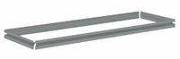 TENNSCO Shelf: 42 in x 15 in, 900 lb Load Capacity, Gray, Shelf (MPN ZBES-4215). Key specifications — Includes: (4) Beams; Shelf Configuration: Single Straight; Color: Gray; Frame Material: Steel; Brand: TENNSCO; Frame Finish: Zinc Plated; Product Type: Shelf.