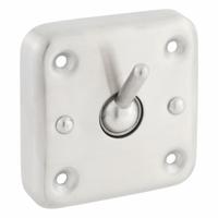 APPROVED VENDOR Bathroom Security Hook: 1 Hooks, Stainless Steel, Satin, 10 lb Release Point, 1 (MPN 1ECN1). Key specifications — Material: Stainless Steel.