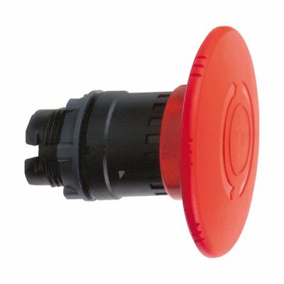 SCHNEIDER Multihead Operator: Red, 22 mm Mounting Size, Non-Metallic - Mushroom-Head Push-Button Operators