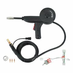 LINCOLN ELECTRIC Spool Gun: Magnum Pro 100SG, 130 A Max Amperage, 0.035 in, 10 ft Cable Lg (MPN K4360-1). Key specifications — For Gas Type: Ar (Argon); MIG Gun Model: K4360-1; For Rear Connection Type: 8-Pin.