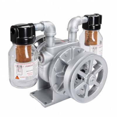 GAST Vacuum Pump: 2 hp, 31 cfm_40 cfm, 20 in Hg Max Vacuum - Rotary Vane Compressor/Vacuum Pumps without Motors
