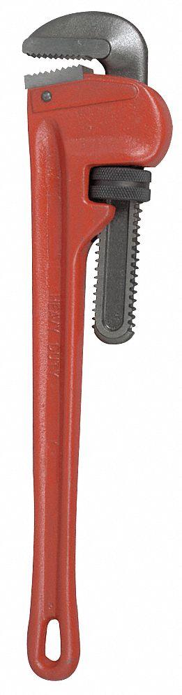WESTWARD Pipe Wrench: Cast Iron, 3 in Jaw Capacity, Serrated, 24 in Overall Lg - Straight Pipe Wrenches