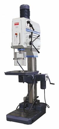 DAYTON Floor Drill Press: Geared Head Drive, Fixed Speed, 54 RPM – 2,400 RPM, 460V AC /Three-Phase (MPN 467L05). Key specifications — attr22849: 54 to 2,400 RPM; attr22858: 460V AC; attr73523: Countersinking; attr22856: Geared Head; attr73570: Three-Phase; attr22850: 15.9 in; attr22846: 3 to 3.8 hp; attr22840: 5/6 A.
