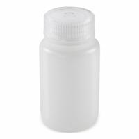 GLOBE SCIENTIFIC Dispensing Bottle: HDPE, 125 mL, 4.22 fl oz, Closure Included, Colorless, 38 mm (MPN 7510125BKS). Key specifications — Brand: GLOBE SCIENTIFIC; Graduated: No; Body Color: Colorless.