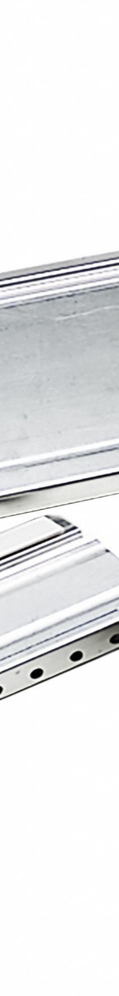 LISTA Aluminum Drawer Divider, 12 PK: 3 in Overall Ht, For 100 mm_125 mm Drawer Ht, Gray (MPN D100-08S/12PC). Key specifications — Color: Gray; Product Type: Drawer Divider; Brand: LISTA; Manufacturer Part Number: D100-08S/12PC.