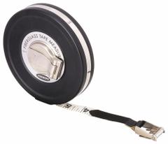 KESON Long Tape Measure: Manual, MC-18M-50, Metric/SAE, 50 ft / 15 m, 1/8 in/2 mm, Stainless Steel. Key specifications — attr939846: MC-18M-50; attr939849: Fiberglass; attr939859: Nonmagnetic Double Hook; attr939850: Double-Sided; attr939855: 2 mm; attr944023: Hook End; attr940484: KESON; attr985224: Stainless Steel.