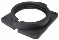 Connector: 2 3/4 in Nominal Size (MPN PAGOB-70). Key specifications — Item [MERCH]: Straight Flange Connector; Fitting Material: Polyamide 6; Fitting Color: Black; Connection Type/Size: 2-3/4 in Corrugated Tubing; Brand: REIKU.