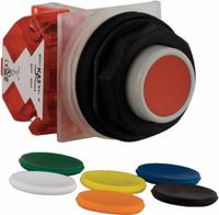 SCHNEIDER Extended Push Button Operator: Non-Illuminated, Extended Profile, Non-Metallic, 30 mm (MPN 9001SKR3UH13). Key specifications — Brand: SCHNEIDER; Action: Momentary; Series: 9001SK; Push Button Material Type: Non-Metallic.