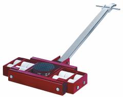 GKS-PERFEKT Machine Roller: 66,000 lb, 7 1/8 in Deck Ht, 9 7/8 in L x 9 7/8 in W, (12) Rollers, Red (MPN 3-11993). Key specifications — attr1344324: Rubber Padded; attr1344335: Pulling Handle with Tow Eye; attr1344360: GKS-PERFEKT; attr1344361: Red.