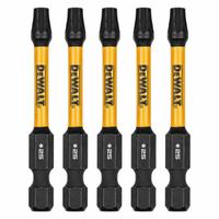 DEWALT Power Bit: Power Bit, T25 Bit Size, Torx® Head, T25 Bit Industry Size, Std, Hex, Impact, 5 PK (MPN DWAF2TX25IR5). Key specifications — attr1119738: Hex; attr1119740: Standard; attr1119734: S2 Steel; attr1119737: Power Bit; attr1119741: DEWALT.