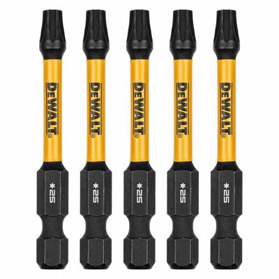 DEWALT Power Bit: Power Bit, T25 Bit Size, Torx Head, T25 Bit Industry Size, Std - Impact Torx Bits