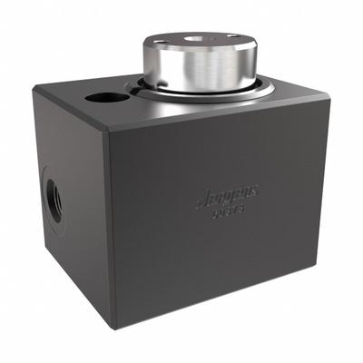 JERGENS Hydraulic Cylinder: Single Acting, 8,850 lbf Nominal Capacity, 1/2 in Stroke Lg - Block Body Hydraulic Cylinders