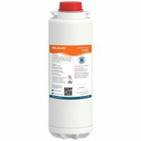 ELKAY Quick-Connect Water Filter: 0.5 micron, 1.5 gpm, 1,500 gal, 9 1/2 in Overall Ht (MPN 51299C). Key specifications — Filter Media: Carbon; Reduces: Rust; Brand: ELKAY.