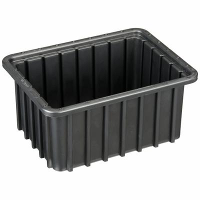 LEWISBINS Divider Box: 0.2 cu ft, 10 3/4 in x 8 1/4 in x 5 in, Lid Not Included - Plastic ESD Static-Control Divider Boxes